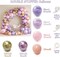 Pearl Purple & Pink Balloon Arch Kit – Double-Stuffed Pastel Balloons for Birthday, Baby Shower & Wedding Decor